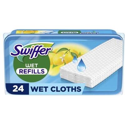 Swiffer Kosteat lattianpuhdistusliinat Sitrus 24 kappaletta Swiffer Kosteat lattianpuhdistusliinat Sitrus 24 kappaletta