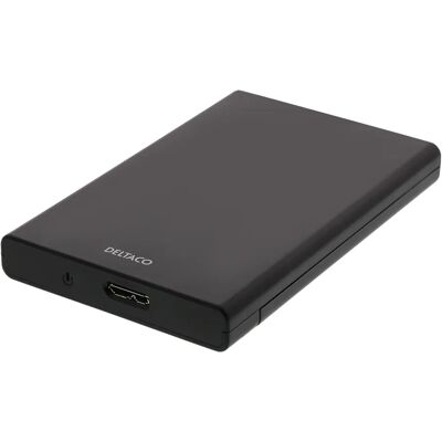 DELTACO MAP-K2568 2,5" HDD/SSD-ulkoisen aseman kotelo, 1-paikkainen, USB 3.2 Gen 1, työkaluton, musta DELTACO MAP-K2568 2,5" HDD/SSD-ulkoisen aseman kotelo, 1-paikkainen, USB 3.2 Gen 1, työkaluton, musta
