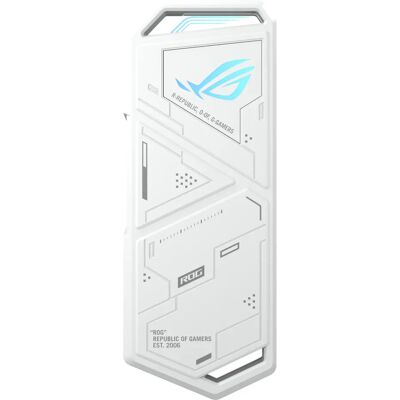 ASUS ROG Strix Arion M.2 NVMe SSD -kotelo, 1-paikkainen, USB 3.2 Gen 2, USB-C, valkoinen ASUS ROG Strix Arion M.2 NVMe SSD -kotelo, 1-paikkainen, USB 3.2 Gen 2, USB-C, valkoinen