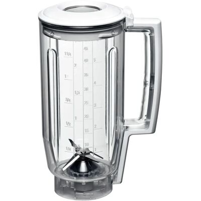 Bosch MUZ5MX1 tehosekoittimen lisätarvike, 1,25 l, mallille MUM5, läpinäkyvä Bosch MUZ5MX1 tehosekoittimen lisätarvike, 1,25 l, mallille MUM5, läpinäkyvä
