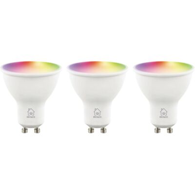 Deltaco Älykäs Kotipuhelin RGB LED GU10 - 3 Kappaleet Deltaco Älykäs Kotipuhelin RGB LED GU10 - 3 Kappaleet