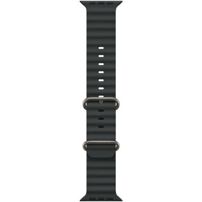 Apple Watch 49 mm -Ocean-ranneke, Musta / Luonnontitaani Apple Watch 49 mm -Ocean-ranneke, Musta / Luonnontitaani