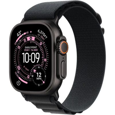 Apple Watch Ultra 3 49mm musta titaanikuori ja musta Alpine-ranneke (pieni) Apple Watch Ultra 3 49mm musta titaanikuori ja musta Alpine-ranneke (pieni)