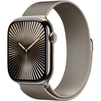 APPLE Watch Series 10 GPS + Cellular 46mm Natural Titanium Case with Natural Milanese Loop - M/L APPLE Watch Series 10 GPS + Cellular 46mm Natural Titanium Case with Natural Milanese Loop - M/L