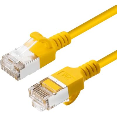 MicroConnect Cat6a U/FTP LSZH RJ45 0.15m -verkkokaapeli, keltainen MicroConnect Cat6a U/FTP LSZH RJ45 0.15m -verkkokaapeli, keltainen