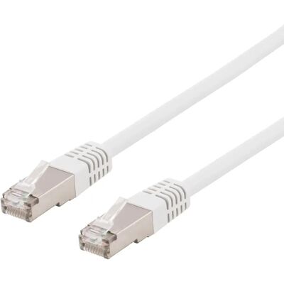 Deltaco Valkoinen 7m Cat 6A S/FTP Verkkojohto Deltaco Valkoinen 7m Cat 6A S/FTP Verkkojohto