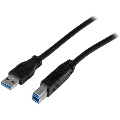 StarTech USB 3.2 Gen 1 USB-A – USB-B -kaapeli, 2 m, musta StarTech USB 3.2 Gen 1 USB-A – USB-B -kaapeli, 2 m, musta