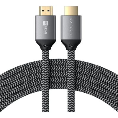 Satechi HDMI 2.1 Ultra High Speed -kaapeli, jossa Ethernet, 8K, 2 m, musta/harmaa Satechi HDMI 2.1 Ultra High Speed -kaapeli, jossa Ethernet, 8K, 2 m, musta/harmaa