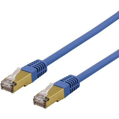 Deltaco Sininen Cat 6A Verkkokaapeli - 50cm - S/FTP - Halogeeniton Deltaco Sininen Cat 6A Verkkokaapeli - 50cm - S/FTP - Halogeeniton