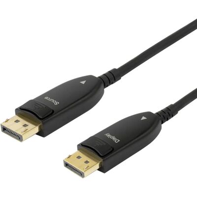 Deltaco Aktiivinen DisplayPort 1.4 -kaapeli, jossa 8K, 20 m, musta Deltaco Aktiivinen DisplayPort 1.4 -kaapeli, jossa 8K, 20 m, musta