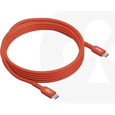 Club 3D CAC-1513 USB-C -kaapeli, 240 W, 3 m, oranssi Club 3D CAC-1513 USB-C -kaapeli, 240 W, 3 m, oranssi