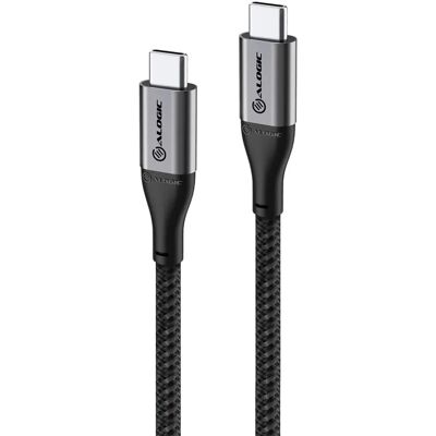 Alogic USB-C to USB-C - 3m Harmaa Alogic USB-C to USB-C - 3m Harmaa
