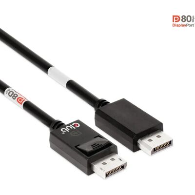 Club 3D DisplayPort 2.1 -kaapeli, jossa 360 Hz, 1,2 m, musta Club 3D DisplayPort 2.1 -kaapeli, jossa 360 Hz, 1,2 m, musta
