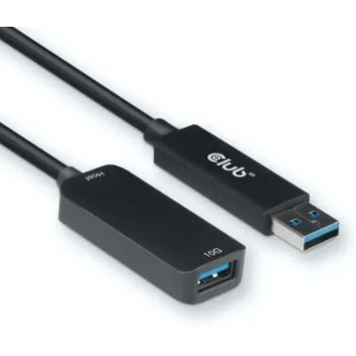 Club 3D CAC-1411 aktiivinen USB 3.2 Gen 2 USB-A -jatkokaapeli, 5 m, musta Club 3D CAC-1411 aktiivinen USB 3.2 Gen 2 USB-A -jatkokaapeli, 5 m, musta