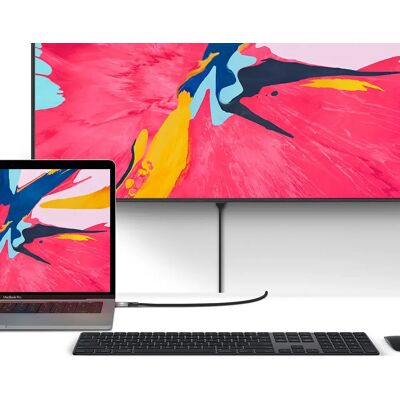ALOGIC Musta Harmaa Ultra USB-C:stä HDMI:iin Kaapeli 4K ALOGIC Musta Harmaa Ultra USB-C:stä HDMI:iin Kaapeli 4K