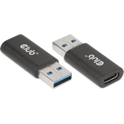 Club 3D CAC-1525 USB-A - USB-C - Sovitin, Musta Club 3D CAC-1525 USB-A - USB-C - Sovitin, Musta