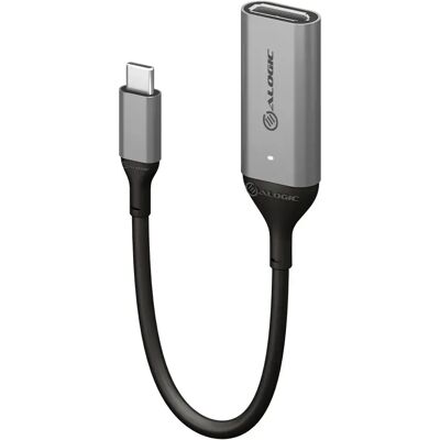 ALOGIC Ultra USB-C to DisplayPort - 4K 60Hz, Musta, Harmaa ALOGIC Ultra USB-C to DisplayPort - 4K 60Hz, Musta, Harmaa