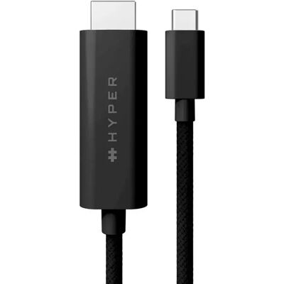 Targus HyperDrive USB-C – HDMI 4K60Hz -kaapeli, 2,5 m, musta Targus HyperDrive USB-C – HDMI 4K60Hz -kaapeli, 2,5 m, musta