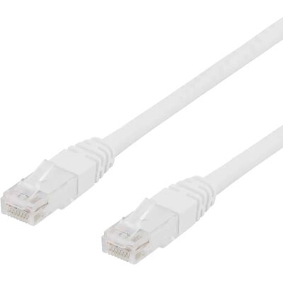 Deltaco Cat6 U/UTP LSZH RJ45 3m -verkkokaapeli, valkoinen Deltaco Cat6 U/UTP LSZH RJ45 3m -verkkokaapeli, valkoinen