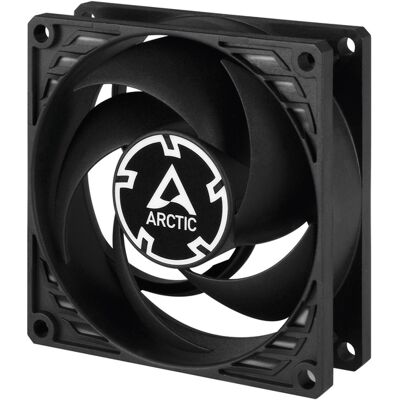 ARCTIC P8 DC -tuuletin, nestelaakeri, 80 mm, musta ARCTIC P8 DC -tuuletin, nestelaakeri, 80 mm, musta