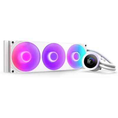 NZXT Kraken Plus 360 RGB -nestejäähdytin, valkoinen NZXT Kraken Plus 360 RGB -nestejäähdytin, valkoinen