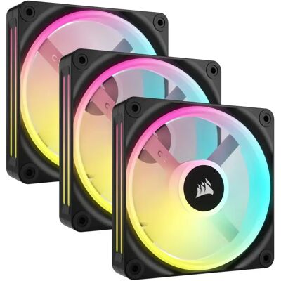 Corsair iCUE LINK QX120 RGB 120 mm PWM -kotelotuuletinsarja (3 kpl) - Musta Corsair iCUE LINK QX120 RGB 120 mm PWM -kotelotuuletinsarja (3 kpl) - Musta