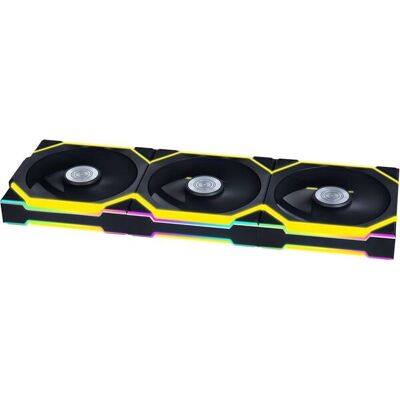 Lian Li UNI FAN SL Wireless PWM ARGB -tuuletin, nestelaakeri, 120 mm, musta Lian Li UNI FAN SL Wireless PWM ARGB -tuuletin, nestelaakeri, 120 mm, musta