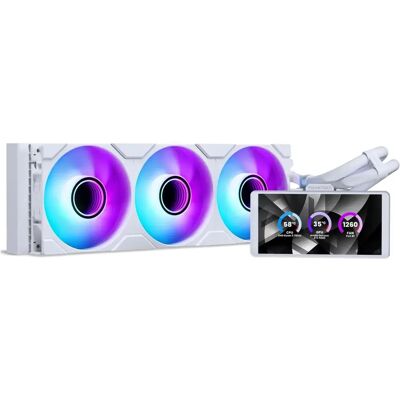 PHANTEKS Glacier One 360M25G2 LCD CPU-nestejäähdytin - Valkoinen, 360 mm PHANTEKS Glacier One 360M25G2 LCD CPU-nestejäähdytin - Valkoinen, 360 mm