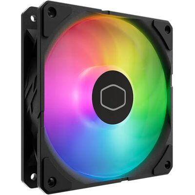 Cooler Master SickleFlow Edge 120 PWM ARGB -tuuletin, Loop Dynamic Bearing, 120 mm, musta Cooler Master SickleFlow Edge 120 PWM ARGB -tuuletin, Loop Dynamic Bearing, 120 mm, musta