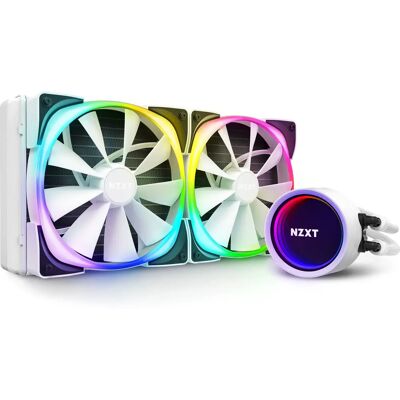 NZXT Kraken X63 280mm RGB -nestejäähdytin, valkoinen NZXT Kraken X63 280mm RGB -nestejäähdytin, valkoinen