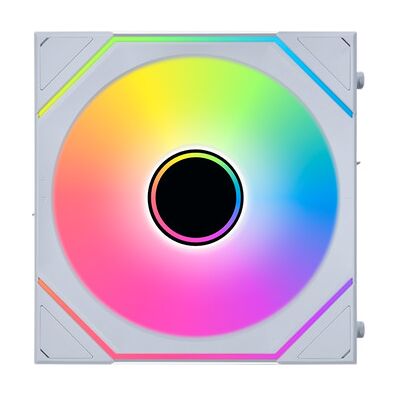 LIAN LI UNI FAN SL-INF Wireless PWM ARGB -tuuletin, nestelaakeri, 120 mm, valkoinen LIAN LI UNI FAN SL-INF Wireless PWM ARGB -tuuletin, nestelaakeri, 120 mm, valkoinen