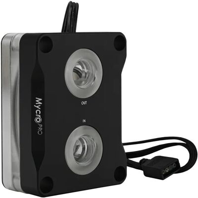 Thermal Grizzly Mycro Direct-Die Pro RGB V1 G1/4" AM5 ARGB Direct-Die-jäähdytin, musta, hopea Thermal Grizzly Mycro Direct-Die Pro RGB V1 G1/4" AM5 ARGB Direct-Die-jäähdytin, musta, hopea