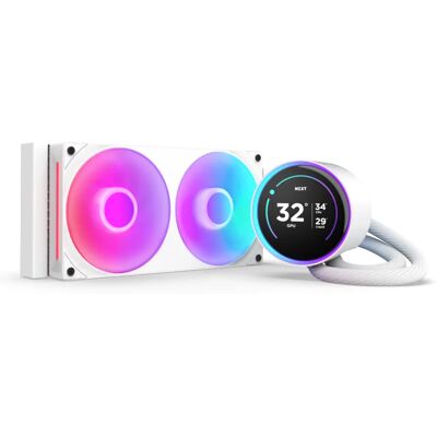 NZXT Kraken Elite 240 240mm RGB -nestejäähdytin, valkoinen NZXT Kraken Elite 240 240mm RGB -nestejäähdytin, valkoinen
