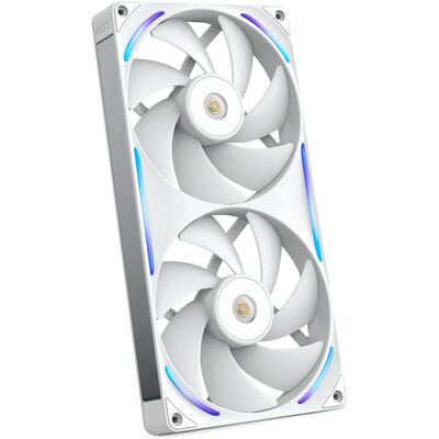 NZXT F280X, 280 mm, PWM, nestelaakeri, RGB -tuuletin, valkoinen NZXT F280X, 280 mm, PWM, nestelaakeri, RGB -tuuletin, valkoinen