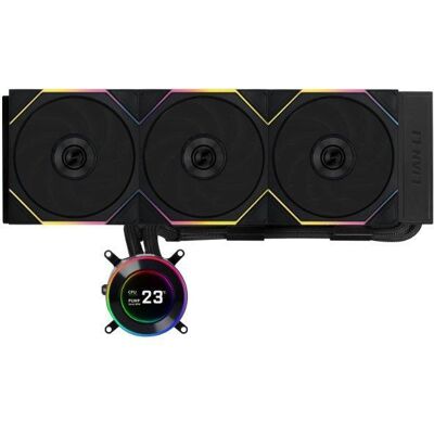 Lian Li Hydroshift II LCD-C 360TL 360mm ARGB -nestejäähdytin, musta Lian Li Hydroshift II LCD-C 360TL 360mm ARGB -nestejäähdytin, musta