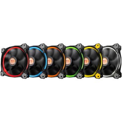 Thermaltake Riing 12 LED RGB -kotelotuuletin - 120 mm - Musta Thermaltake Riing 12 LED RGB -kotelotuuletin - 120 mm - Musta