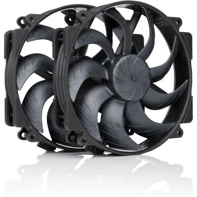 Noctua NF-A14x25r G2 PWM Sx2-PP chromax.black Kotelotuuletin 140 mm 2 kappaleen pakkaus Musta Noctua NF-A14x25r G2 PWM Sx2-PP chromax.black Kotelotuuletin 140 mm 2 kappaleen pakkaus Musta