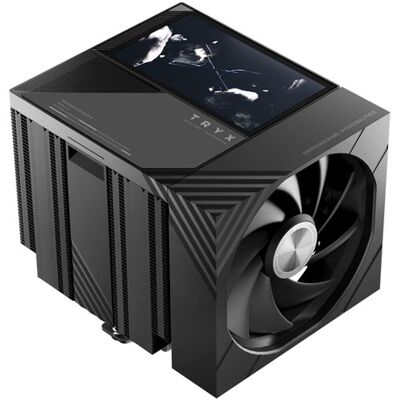 TRYX TURRIS 620 -prosessorijäähdytin 5 tuuman IPS-näytöllä, 2x 120 mm, musta TRYX TURRIS 620 -prosessorijäähdytin 5 tuuman IPS-näytöllä, 2x 120 mm, musta