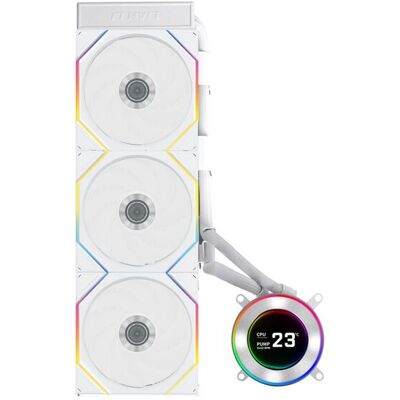 Lian Li Hydroshift II LCD-C 360TL 360mm RGB -nestejäähdytin, valkoinen Lian Li Hydroshift II LCD-C 360TL 360mm RGB -nestejäähdytin, valkoinen