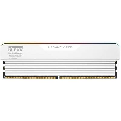 KLEVV URBANE V RGB 32 Gt (2 x 16 Gt) DDR5 6000 MHz, CL30 -muisti, valkoinen (EXPO, XMP) KLEVV URBANE V RGB 32 Gt (2 x 16 Gt) DDR5 6000 MHz, CL30 -muisti, valkoinen (EXPO, XMP)