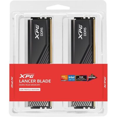 ADATA XPG Lancer Blade RGB 48 Gt (2 x 24 Gt) DDR5 6000 MHz, CL36 -muisti (XMP/EXPO) ADATA XPG Lancer Blade RGB 48 Gt (2 x 24 Gt) DDR5 6000 MHz, CL36 -muisti (XMP/EXPO)