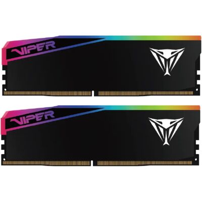 Patriot Viper Elite 5 Ultra RGB 32 Gt (2 x 16 Gt) DDR5 6400 MHz, CL32 -muisti (XMP & EXPO) Patriot Viper Elite 5 Ultra RGB 32 Gt (2 x 16 Gt) DDR5 6400 MHz, CL32 -muisti (XMP & EXPO)