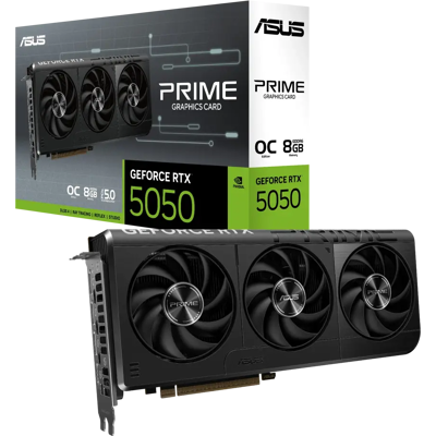 Asus GeForce RTX 5050 Prime OC 8 Gt -näytönohjain Asus GeForce RTX 5050 Prime OC 8 Gt -näytönohjain