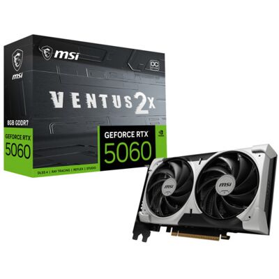 MSI GeForce RTX 5060 VENTUS 2X OC V1 8 Gt -näytönohjain MSI GeForce RTX 5060 VENTUS 2X OC V1 8 Gt -näytönohjain