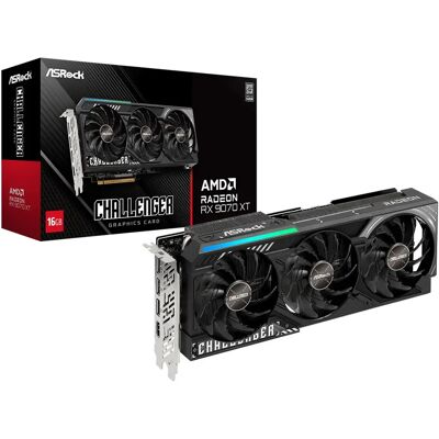 ASRock Radeon RX 9070 XT Challenger OC 16 Gt -näytönohjain ASRock Radeon RX 9070 XT Challenger OC 16 Gt -näytönohjain