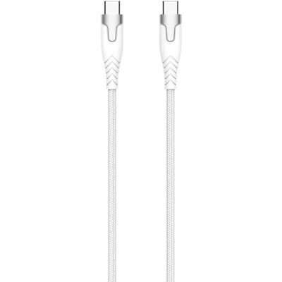 GEAR Kevlar Pro USB-C -kaapeli, 60 W, 1,5 m, valkoinen GEAR Kevlar Pro USB-C -kaapeli, 60 W, 1,5 m, valkoinen