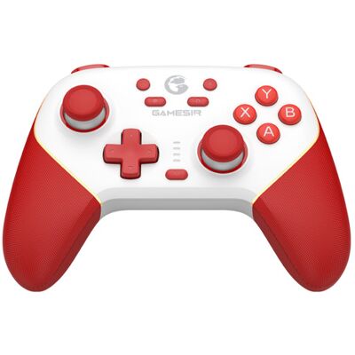 GameSir T4n Pro Multiplatform Gamepad -langaton ohjain, punainen, valkoinen (Hall-Effect Sticks) GameSir T4n Pro Multiplatform Gamepad -langaton ohjain, punainen, valkoinen (Hall-Effect Sticks)