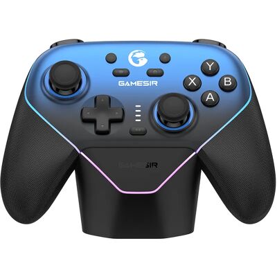 GameSir T4n Pro Multiplatform Gamepad -langaton ohjain, sininen (Hall-Effect Sticks) GameSir T4n Pro Multiplatform Gamepad -langaton ohjain, sininen (Hall-Effect Sticks)