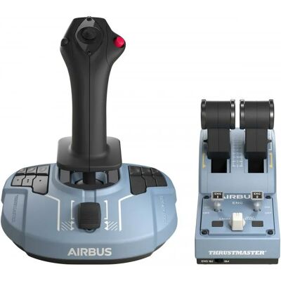 Thrustmaster TCA Officer Pack Airbus Edition -lentosimulaattoriohjain PC-tietokoneelle, musta, sininen Thrustmaster TCA Officer Pack Airbus Edition -lentosimulaattoriohjain PC-tietokoneelle, musta, sininen