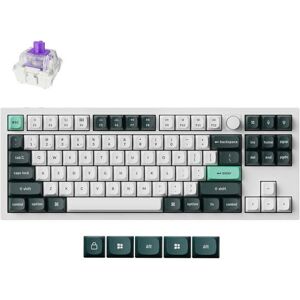 Keychron Q3 HE 80% -langaton mekaaninen pelinäppäimistö, Gateron 2.0 Magnetic, shell white Keychron Q3 HE 80% -langaton mekaaninen pelinäppäimistö, Gateron 2.0 Magnetic, shell white